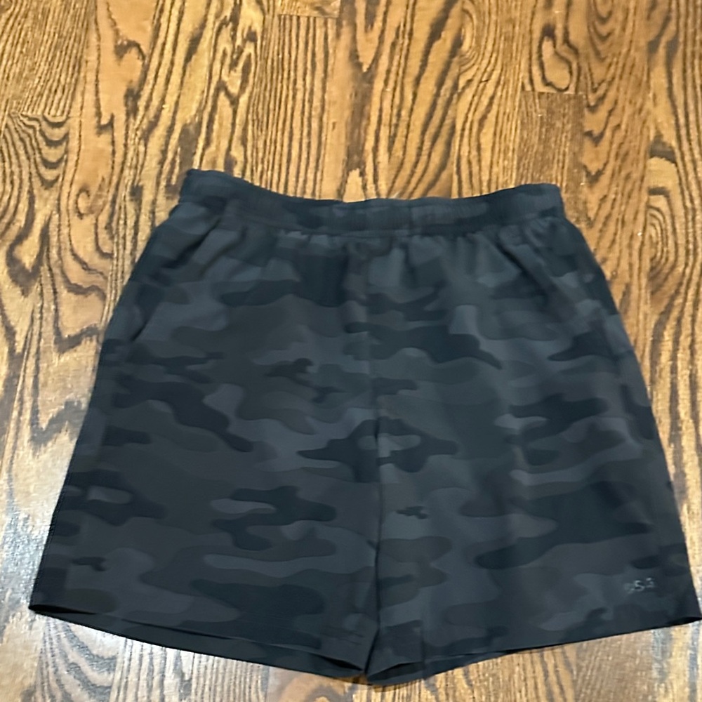 Boy’s Black Camo Shorts